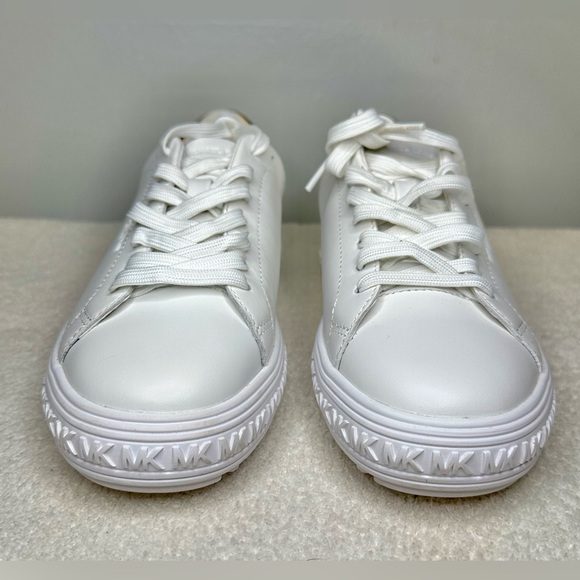 Michael Kors Women’s Grove Embellished Leather Sneaker - Size 6.5 - Picture 7 of 10